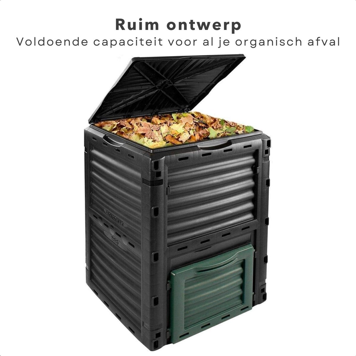 HÅLLBAR compostbak met deksel, lichtgrijs, 10 l - België