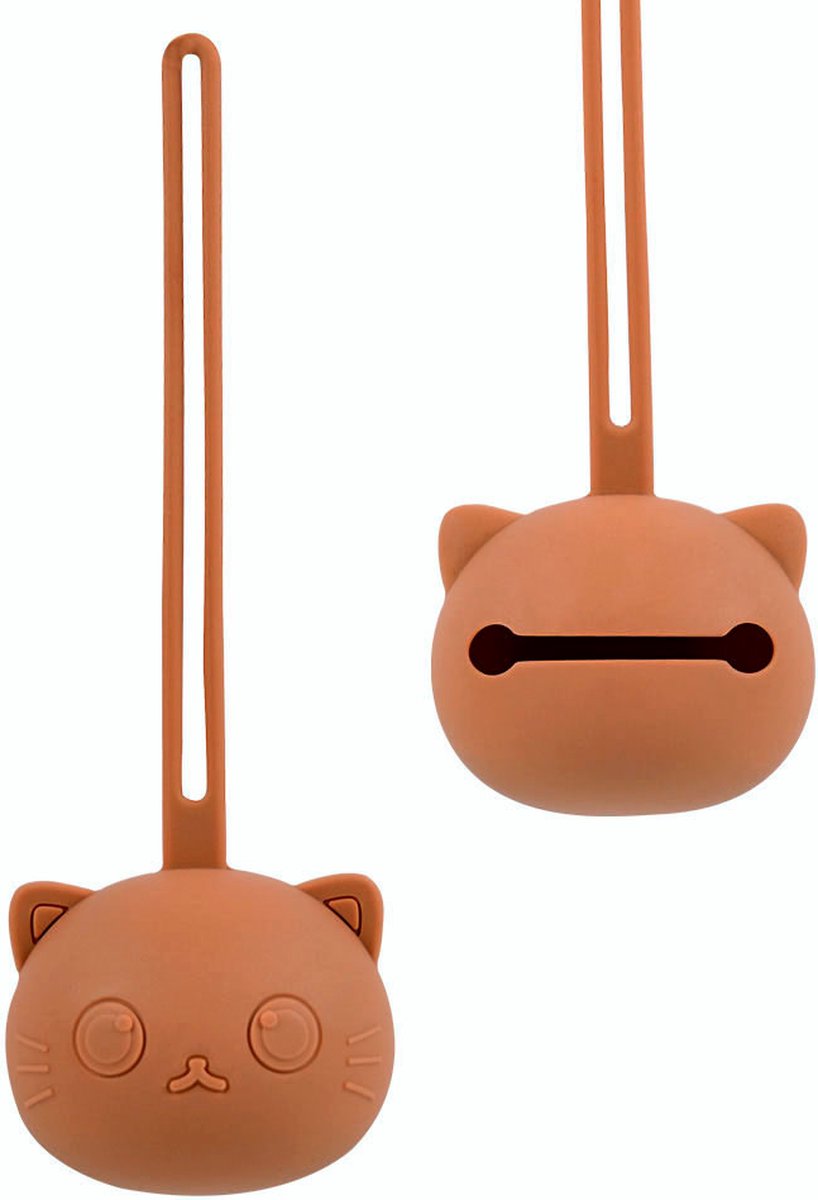 Goedkoopste Bo & Mila Pacifier Case - Siliconen Speenhouder - Terracotta - Speendoosje - Fopspeenhouder - Baby