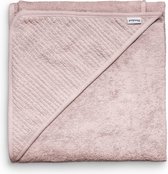 Capuchonhanddoek, babyhanddoek met capuchon, van behaaglijk zacht biologisch katoen, badhanddoek 100 x 100 cm, roze, badhanddoek voor kinderen, als eerste uitrusting voor pasgeborenen of