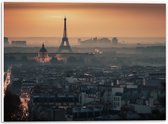 PVC Schuimplaat- Eiffeltoren - Parijs - Stad - Gebouw - 40x30 cm Foto op PVC Schuimplaat