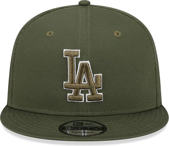 LA Dodgers Side Patch Green 9FIFTY Snapback Cap
