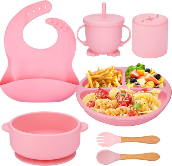 Lot de 5 Coffret Repas Bebe, Bol et Assiette Bébé Ventouse, Assiettes en  Silicone avec Ventouse pour Bébé, Set Vaisselle Silicone Repas Bébé, pour  Les Tout-Petits Garçons, Filles : : Bébé et