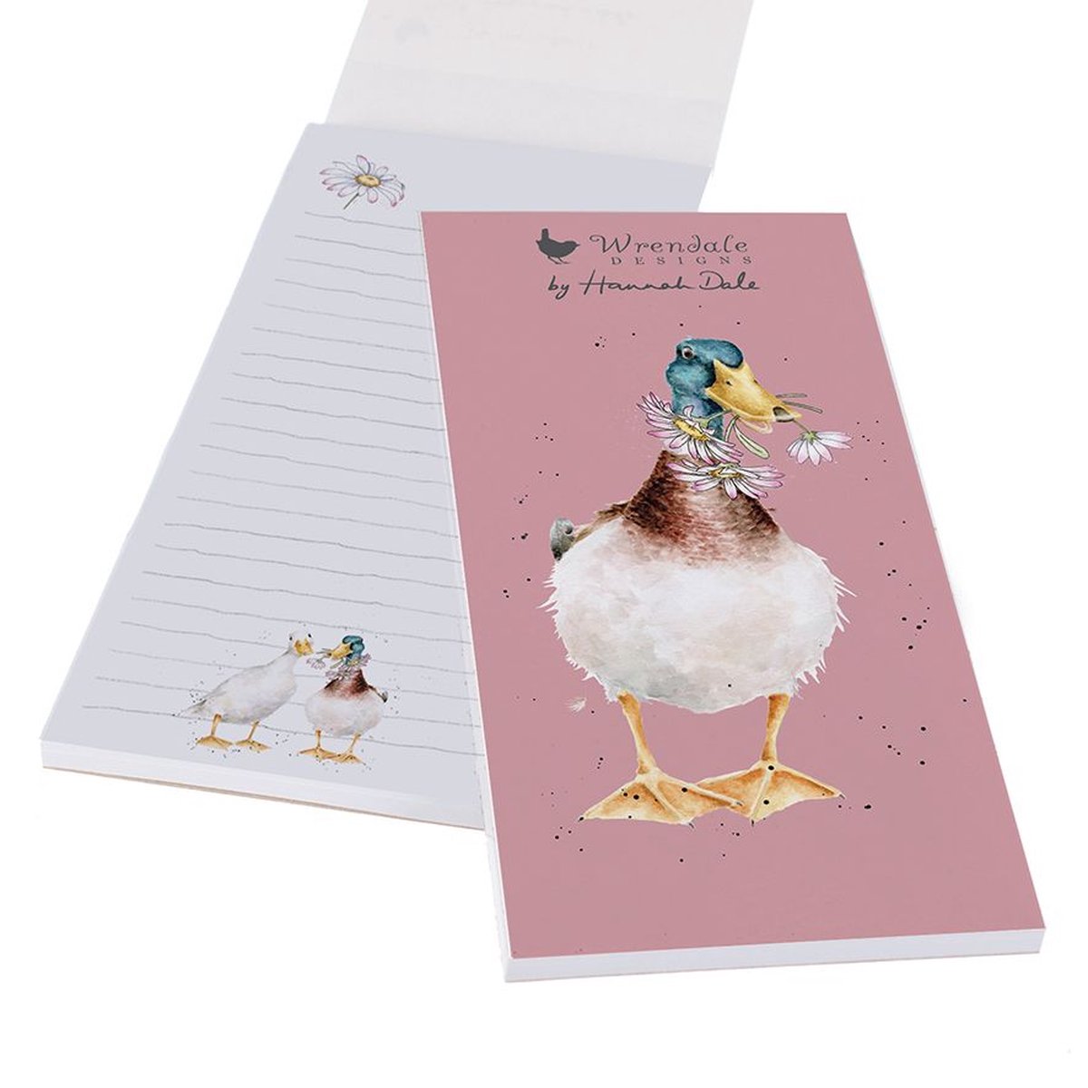 Wrendale Magnetic Shopping Pad - 'Not a Daisy Goes By' Duck Shopping pad - Magnetisch boodschappenlijstje Eend