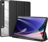 Dux Ducis - Tablet hoes geschikt voor Samsung Galaxy Tab S9/S9 FE (2023) - Toby Series - Auto Wake/Sleep functie - Zwart