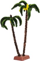 Euromarchi - miniatuur figuur/beeldje palmboom - 22 cm - kunststof