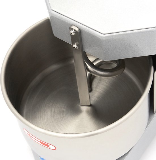 Spiraalkneder - 8 L - 4,5 Kg Deeg - Zilvergrijs van Merkloos — afbeelding 5