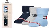 Tommy Hilfiger baby giftbox 3P sokken iconic blauw & grijs - 19-22