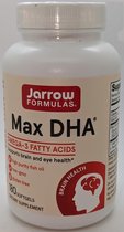 Max DHA, Hoog Geconcentreerde Omega-3 (180 Softgels) - Jarrow Formulas - Visolie - Voedingssupplement