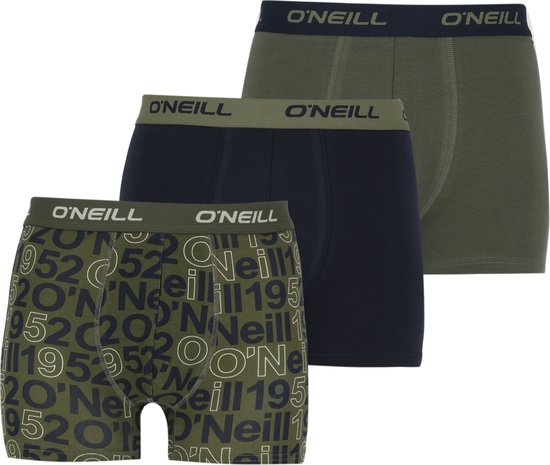 O'Neill 3P boxers aop logo & plain multi - XXL