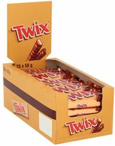 Barre de chocolat Twix - 25 x 50 grammes