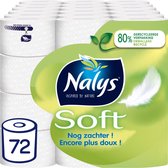 3x Papier toilette hybride Nalys Soft en film recyclé à 80% 2 couches 24 pièces
