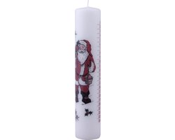 Adventskaars - 25 cm - Adventskaars kalender - ong. 56 branduren - Kerst