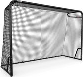 BERG SportsGoal L Voetbaldoel - 300x200 cm - Geïntegreerde Scoreteller - incl. 4 Pionnen - Zwart/Rood