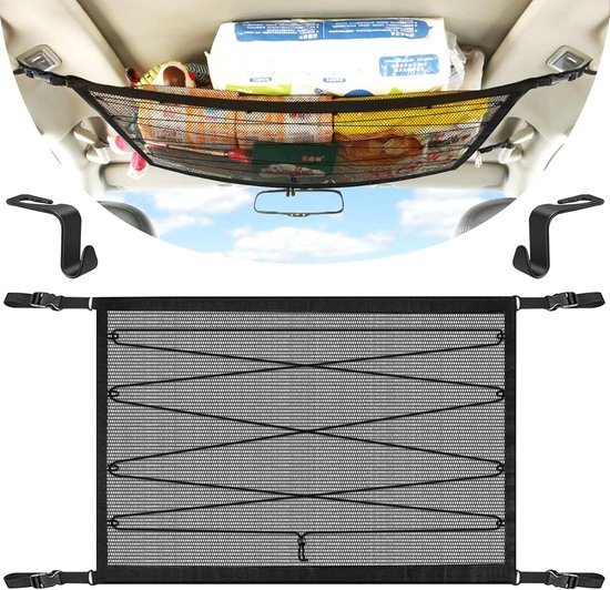 Filet de chargement pour voiture, toit de voiture, filet de chargement avec  2