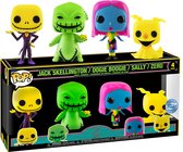 Funko Pop! The Nightmare Before Christmas - Blacklight US Exclusive 4-Pack
