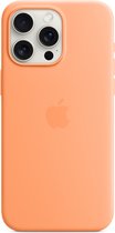 Apple Siliconenhoesje met MagSafe geschikt voor iPhone 15 Pro Max - Orange Sorbet