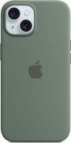 Apple Siliconenhoesje met MagSafe geschikt voor iPhone 15 - Cypress