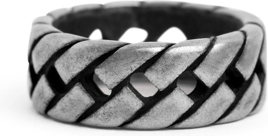 Zentana Schakel Ring - RVS Verweerd - Chain Ring - 8