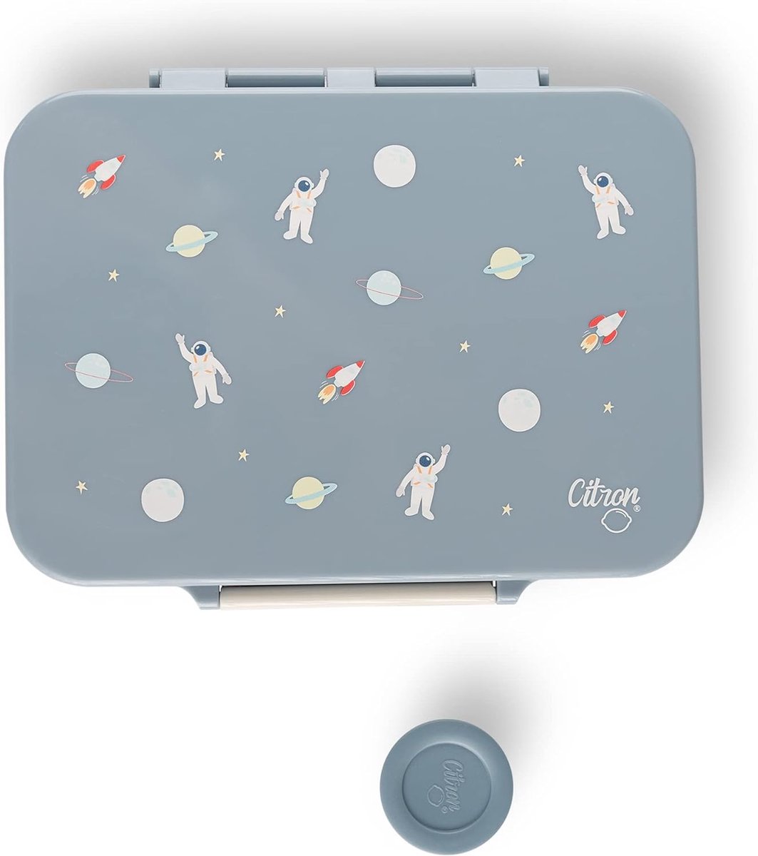 Citron Tritan Lunchbox - 4 compartimenten - 17x21x5cm - Spaceship