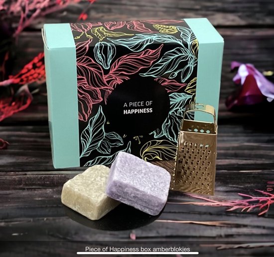 Piece of HAPPINESS cadeaubox - Amber set - gift - geschenk man/vrouw