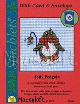 Mini Borduurpakketje - Kaart Maken - Jolly Penguin