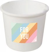 EAT YOUR PRESENT FOR YOU BUCKET - MEDIUM - cadeauverpakking - emmertje - for you