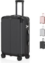 Voyagoux® - Handbagage Reiskoffer - 40L - Koffers - Reiskoffer met wielen - Zwart - TSA Slot
