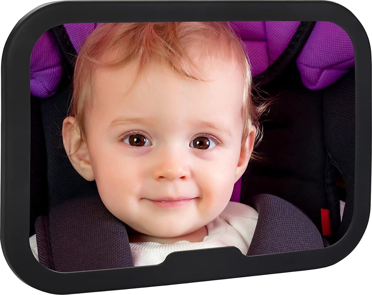 Autospiegel Baby - Baby Spiegel Auto - Auto Baby Spiegel - Extra Brede Kijkhoek - Baby Autospiegel voor Ouderlijk Gemak - Autospiegel Baby Voor Achterbank - Autospiegel Baby Verstelbaar
