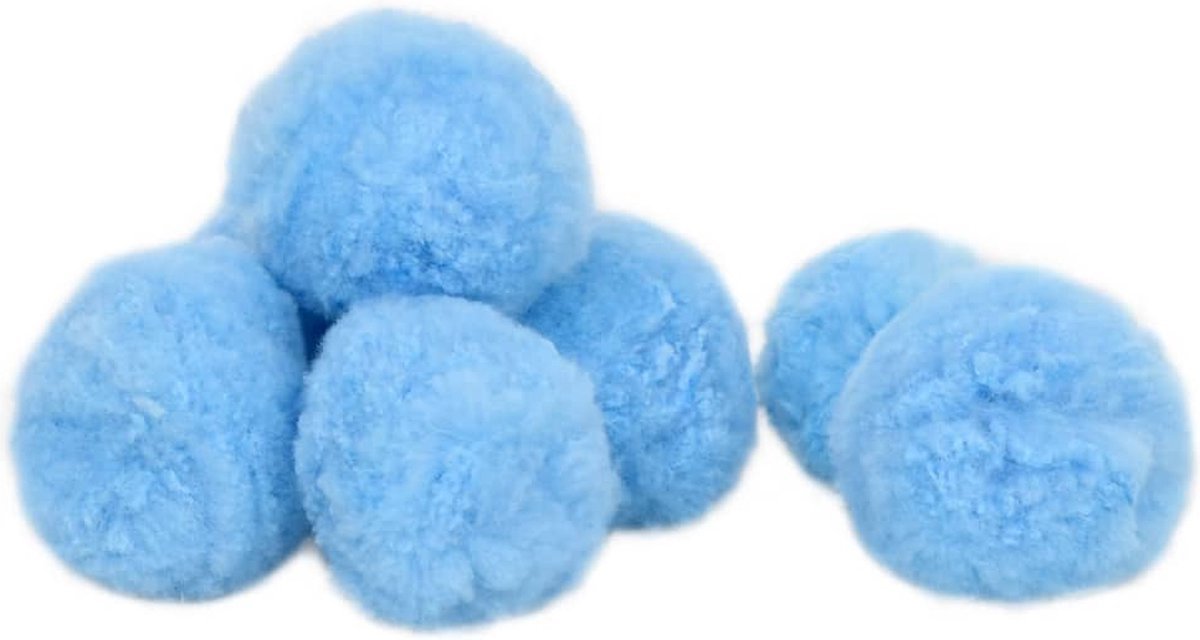 The Living Store Filterballen – Zwembad – 1400 g – Blauw – 50 mm