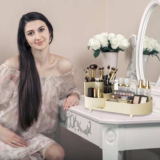 Organisateur de maquillage, organisateur de cosmétiques rotatif à 360  degrés, boîte de... | bol.com