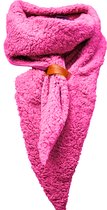 Sammy scarf- AcceSammy scarf- Accessories Junkie Amsterdam- Dames sjaal- Herfst winter- Fluffy- Teddy- Roze