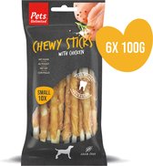 Pets Unlimited Chewy Sticks - kip small - 6 zakjes à 100g