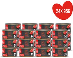 Best For Your Friend - Honden Natvoer - Rund - Gestoomde Maaltijd - 24 blikjes x 95 g