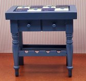 Reutter wijntafel blue onion leeg met tegeltjes