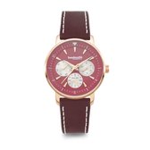Imola 36 Gold Red Leather Burgundy