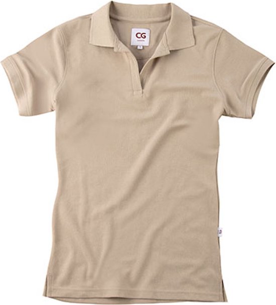 Workwear Damespolo 'Susa' met korte mouw Naturel - XS