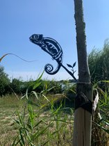 Metalen tuin decoratie - De Kameleon - Tuin decoratie
