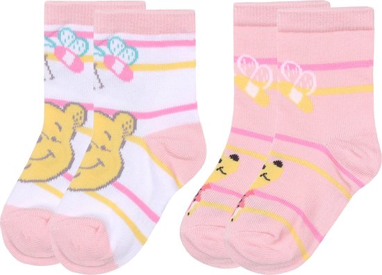 Winnie the Pooh - Set meisjes babysokjes, 4 paar lange sokken, OEKO-TEX