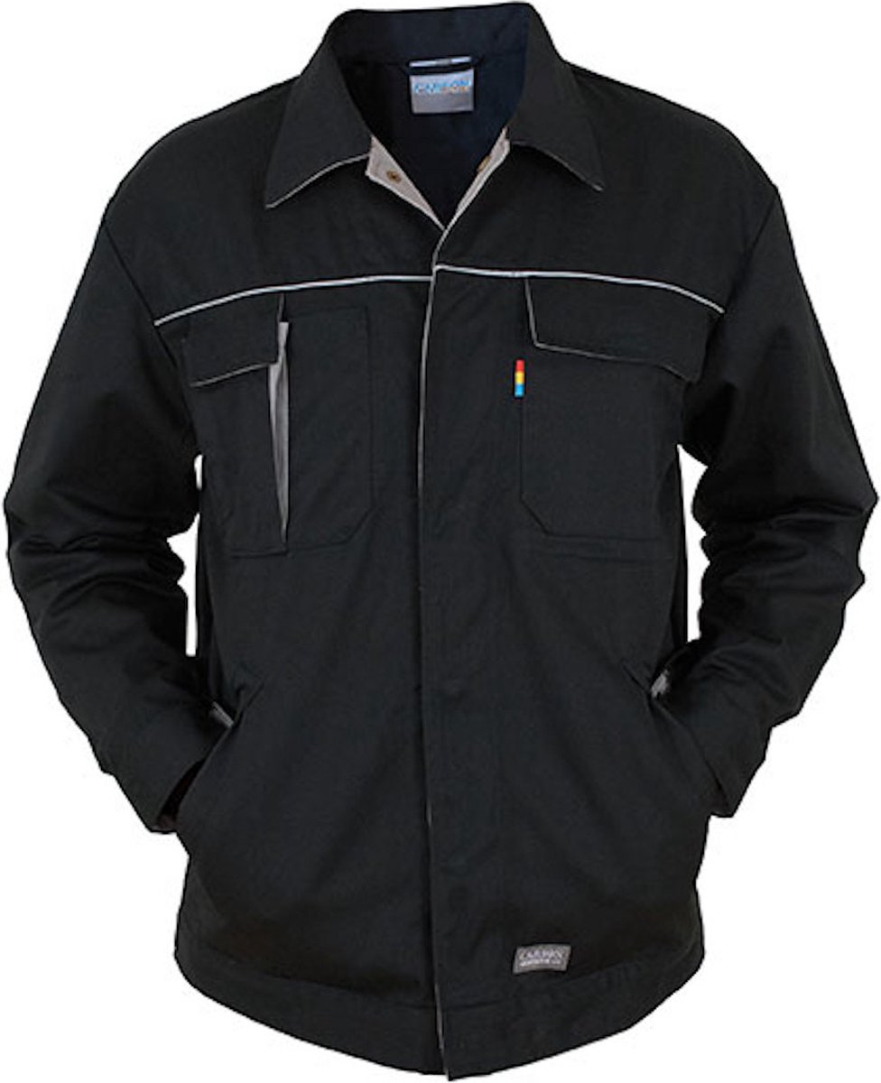 Carson Workwear 'Contrast' Jacket Werkjas Black - 42