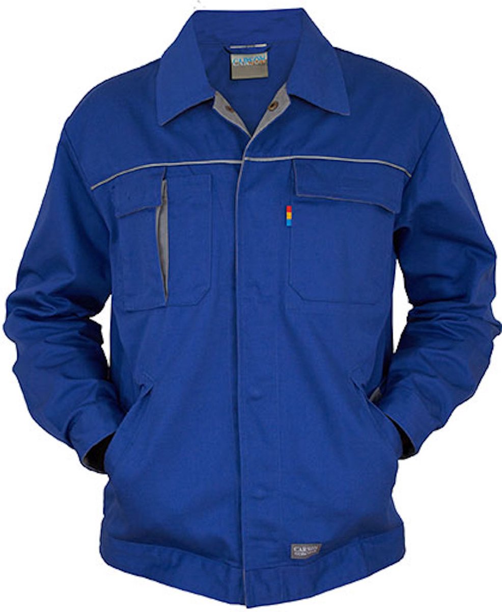 Carson Workwear 'Contrast' Jacket Werkjas Royal - 44