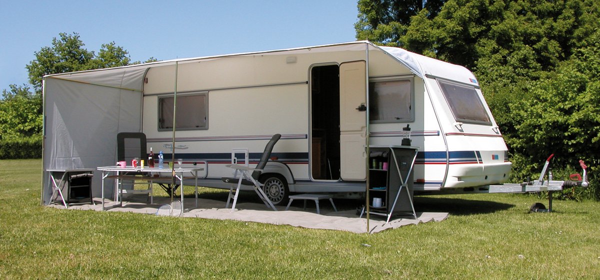 Eurotrail Schuifluifel Caravan 500 X 240 Cm Polyester Grijs
