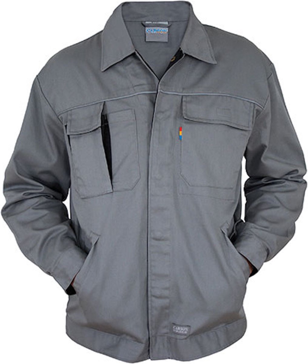 Carson Workwear 'Contrast' Jacket Werkjas Grey - 50