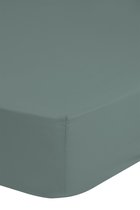 Luxe jersey geweven hoeslaken groen - 140x200 (tweepersoons) - heerlijk zacht en ademend - hoogwaardige kwaliteit - rondom elastiek - hoge hoeken - perfecte pasvorm