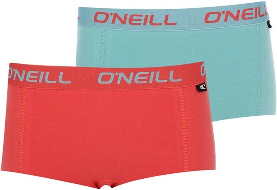 O'Neill dames boxershorts 2-pack - cranberry blue - XL