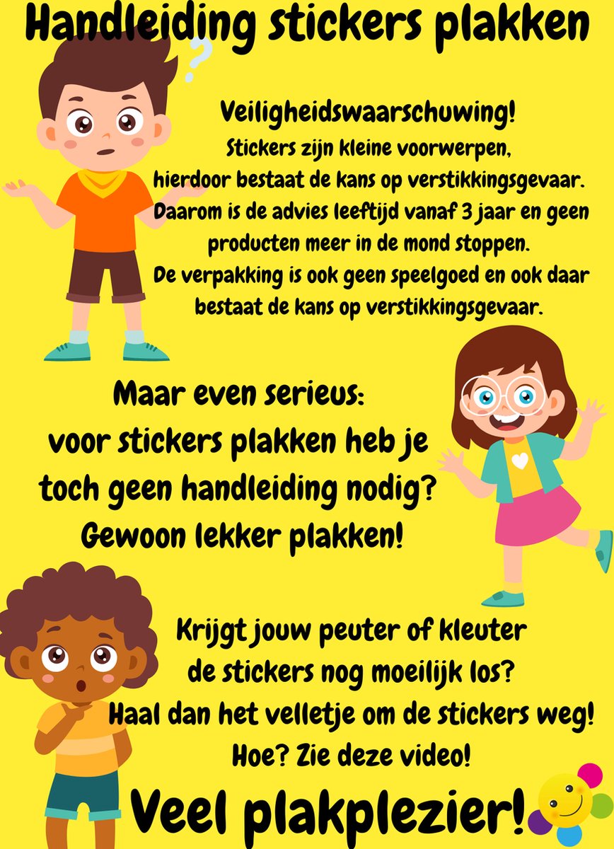 Stickerpakket Plakpret - 21 stickervellen - Stickers - Genderneutraal- Knutselen- Kinderen — afbeelding 4
