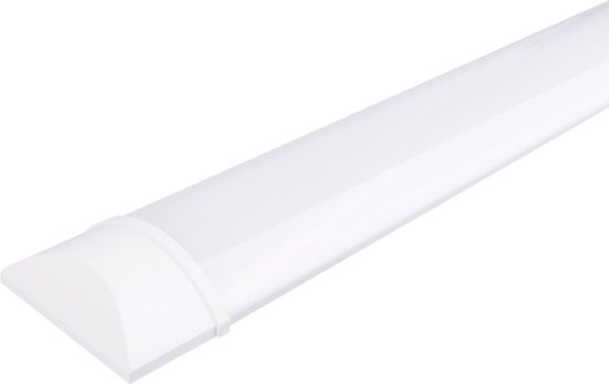 Réglette LED - Barre LED - Aigostar - 50W - Transparent/ Wit Froid 6000K - Wit Mat - Plastique - 150cm