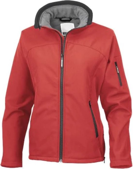 Softshell Jas Dames Waterdicht - Tussenjas - Outdoor Jas Dames - Rood - Maat M