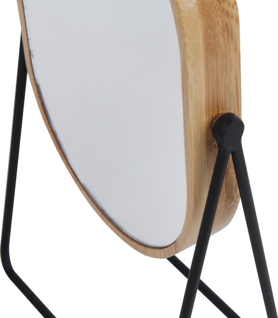Oliva's - Miroir - Miroir de Maquillage - Miroir sur pied - Miroir de table - Cadre Zwart