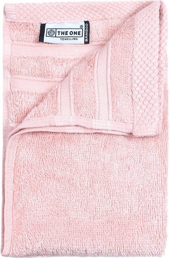 The One Towelling Bamboo Guest Towel - Petite serviette - Bambou/coton - 30x50 - Salmon Pink