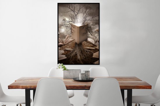 Cadre affiche - Poster - Boeken - Lecture - 60x90 cm - Décoration murale